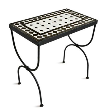 Mosaic House Moroccan tile Kora MDV 1-6 W Dfira MDV 6-1 Table A White White  zellige, mosaic, zellij, field, pattern, glaze 